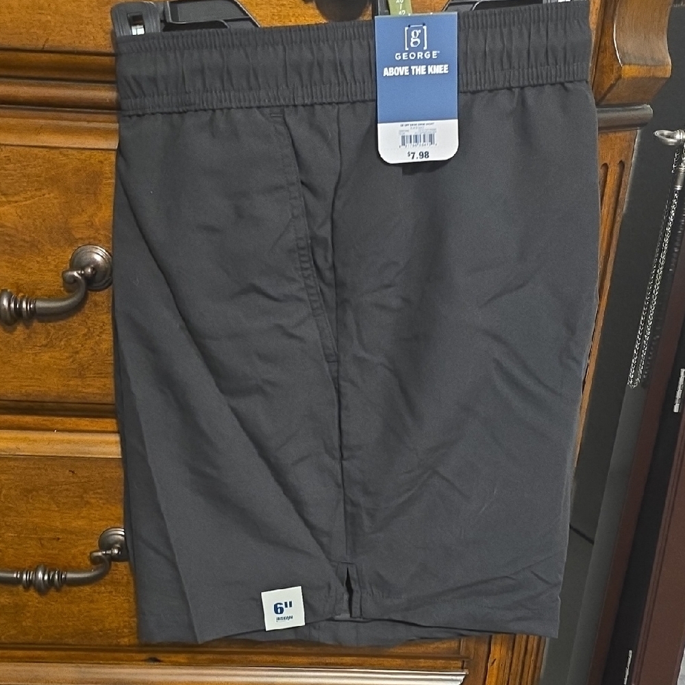 2 Pack Of George Men's Black  Swim Shorts